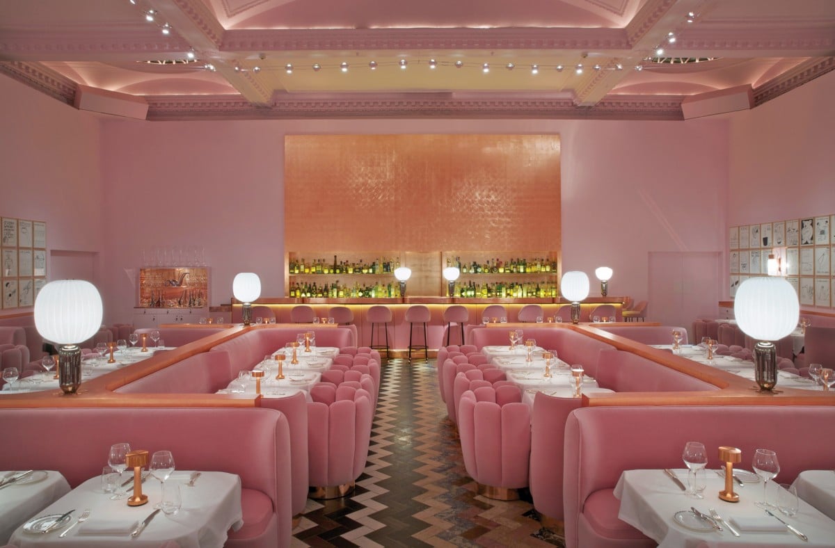 India Mahdavi sketch restaurant london  Sketch restaurant Pink chair  Rustic interiors