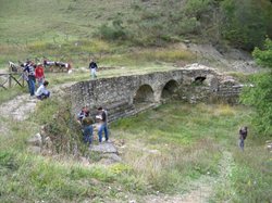 Rilievo di tre ponti romani sulla via Flaminia