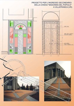Progetto per l'ingresso secondario della Chiesa "Madonna del Popolo" a Villafranca (VR)
