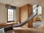 Apartment with a slide