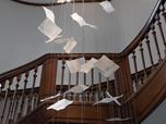LEAVES - light installation in a museums staircase