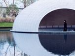 Thin-Shell Metal Woven Pavilion