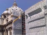 Restauro facciate laterali Basilica di San Pietro