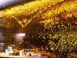 Shimmer wall project for Sushi Restaurant Tokugawa in New York