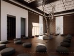 Progetto della sala meditazione del Tempio Zen - Ten Shin -