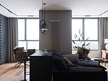 Lighting of an apartment in the Sky Fort residential complex with an area of 56m²
