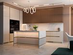 Kitchen and dressing room "DelVento" by WOODSystems. Kyiv, Ukraine