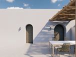  Arched residences in Santorini island