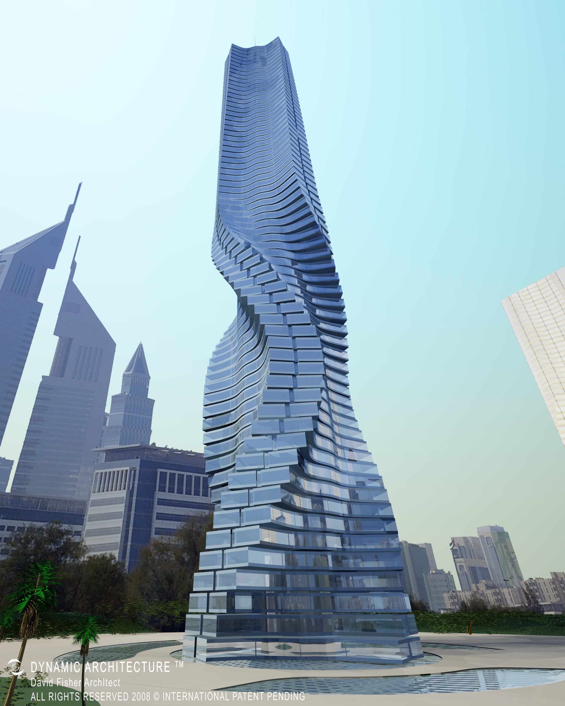 Вращающийся небоскреб. Dynamic Tower. Дубай, ОАЭ