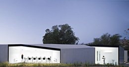 A Biodiversity Centre which blends in with the agricultural landscape