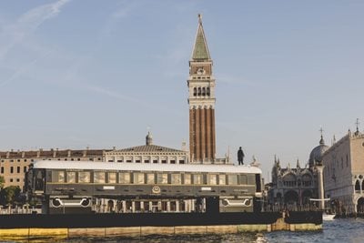 L'Observatoire, JR's exclusive sleeper carriage for Venice Simplon-Orient-Express, is in Venice till 22 April 2024