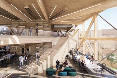 Makers’ KUbe: BIG’s new mass timber building for learning and collaboration 